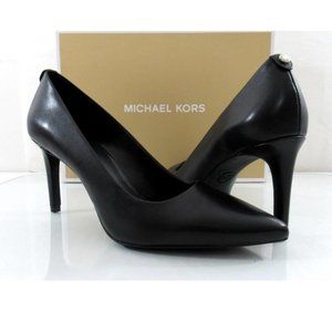 MICHAEL KORS Dorothy Flex Pointed Toe Stiletto Slip-on Heels in Black, Size 7